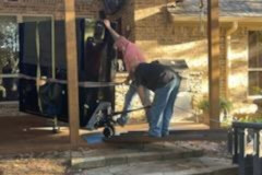 Moving a Double Door Gun Safe in Fort Worth, TX
