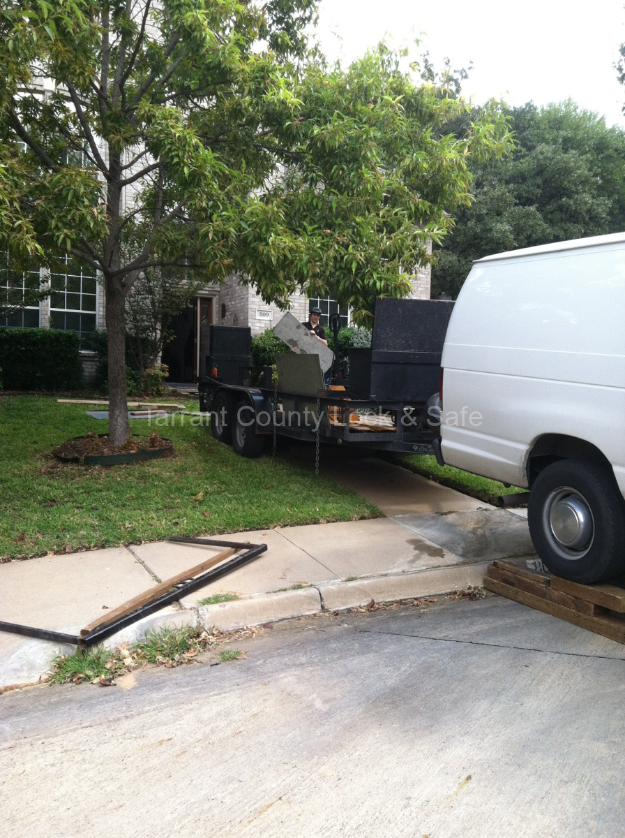 Moving two Antique Fire Safes in Fort Worth, TX