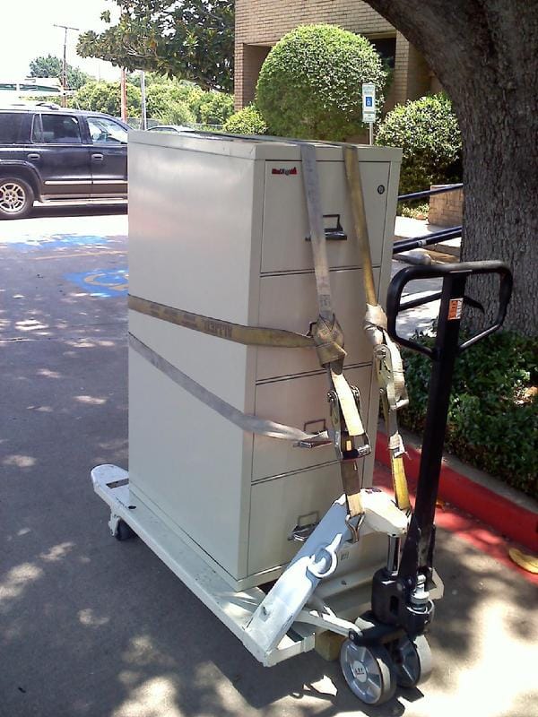 Moving a FireKing Fire File Safe in Fort Worth, TX
