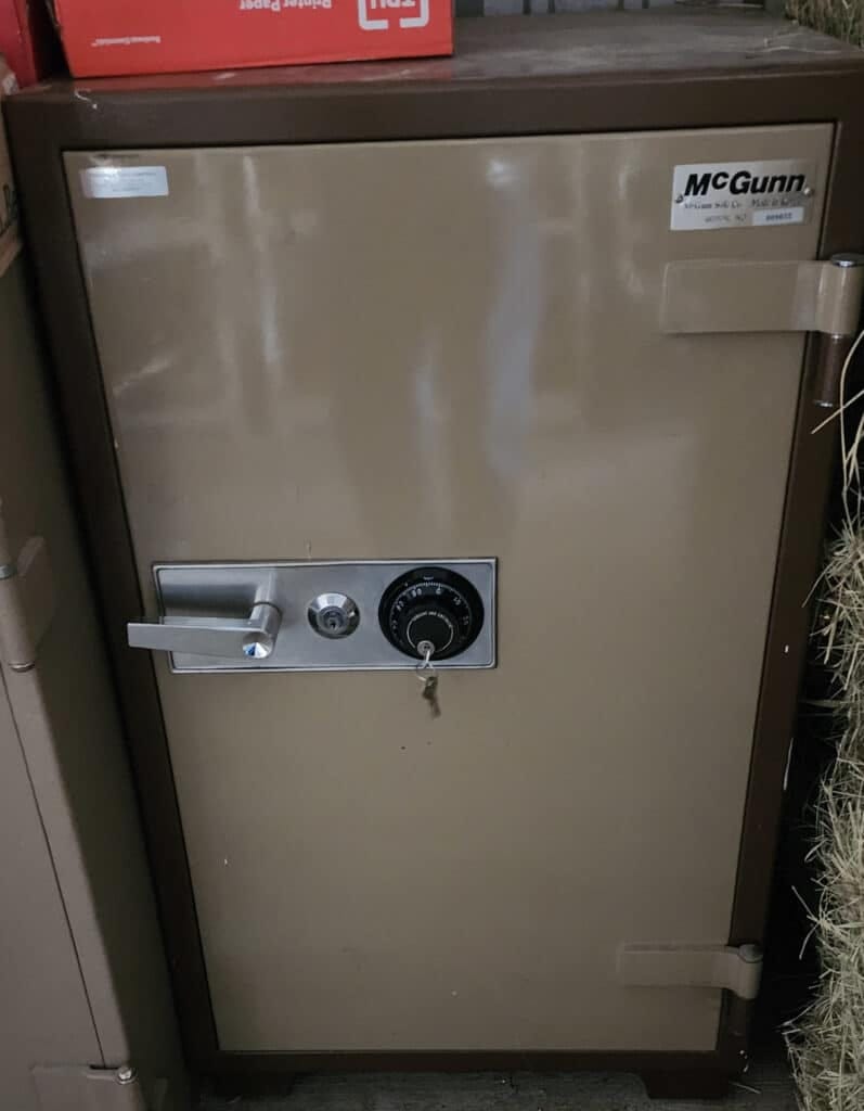 after_safe_was_drilled_and_repaired – THE SAFE PROS After safe opening Services: repaired safe with a new lock installed.