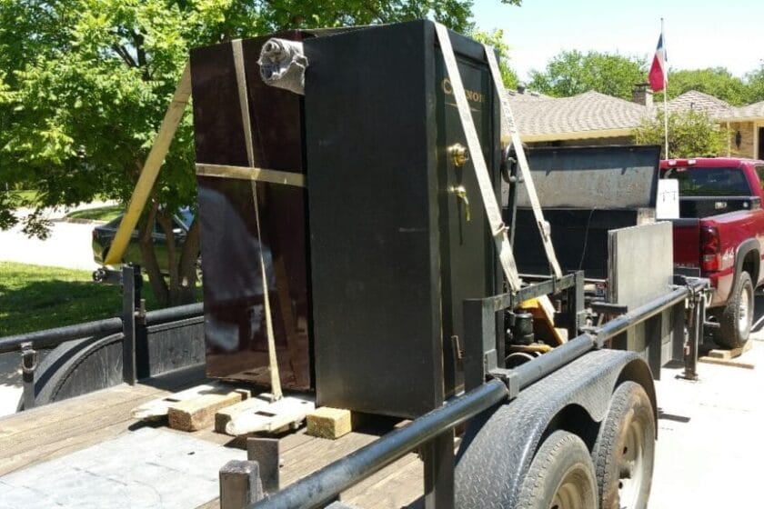 Moving two Cannon Gun Safes in Mansfield, TX